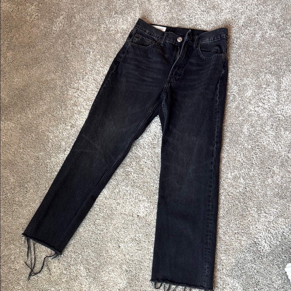 Zara Raw Hem Jeans